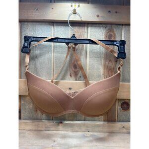 Lively 34C Convertible Bra With Adjustable Straps & Mesh Detail Nylon/Spandex Ta